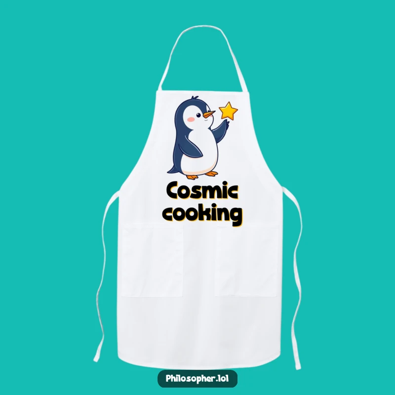 Funny Penguin Apron: Cook Up Cosmic Creations with This Hilarious Kitchen Star