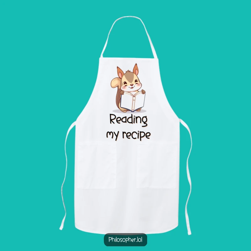 Funny Squirrel Chef Apron: Stir Up Some Laughs in the Kitchen!
