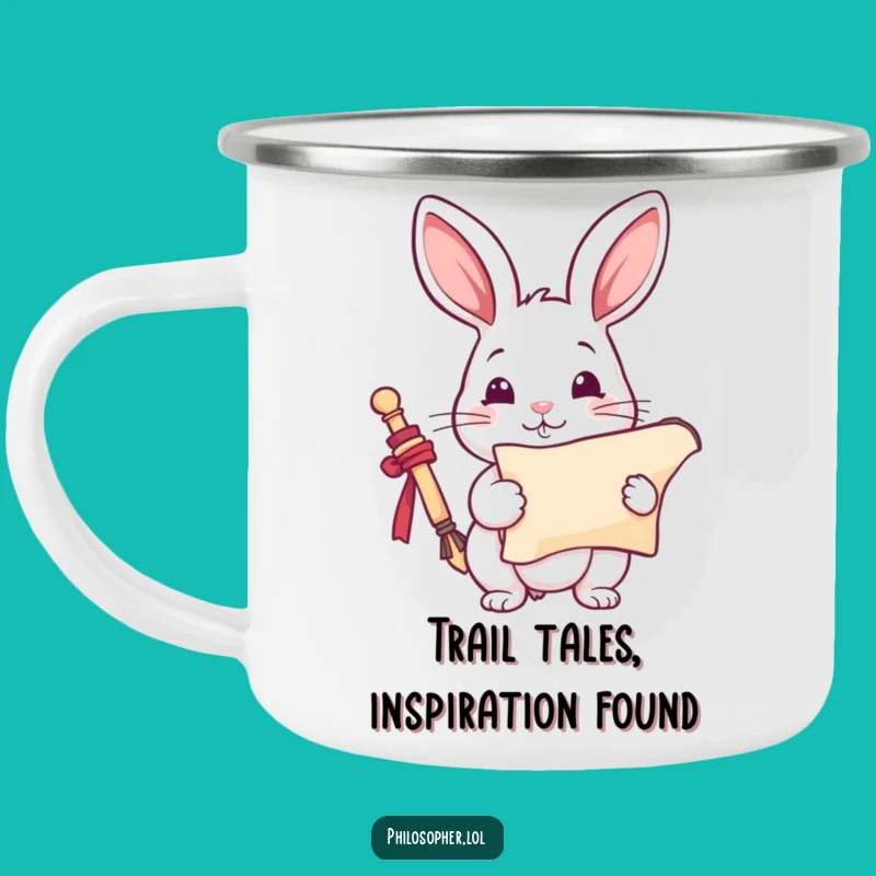 Funny Rabbit Artist Camping Mug: Fuel Your Creativity, A Rugged Funny Gift!