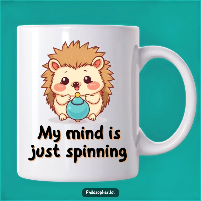 Funny Hedgehog Spinning Top Mug: A Hilarious Gift for Thoughtful Friends
