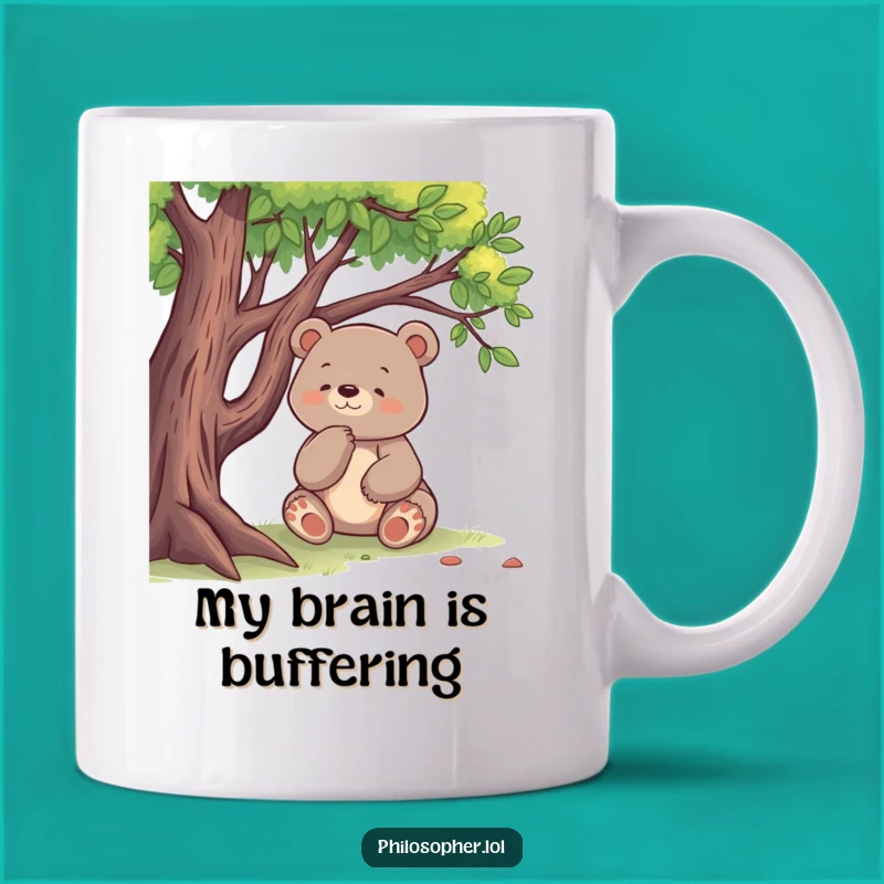 Funny Bear Deep Thinking Mug: A Hilarious Gift for Thoughtful Souls!