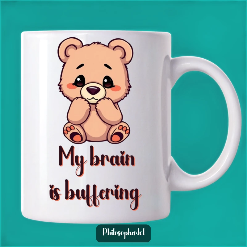 Funny Thinker Bear Cub Mug: A Hilarious Gift for Deep Thinkers and Coffee Lovers