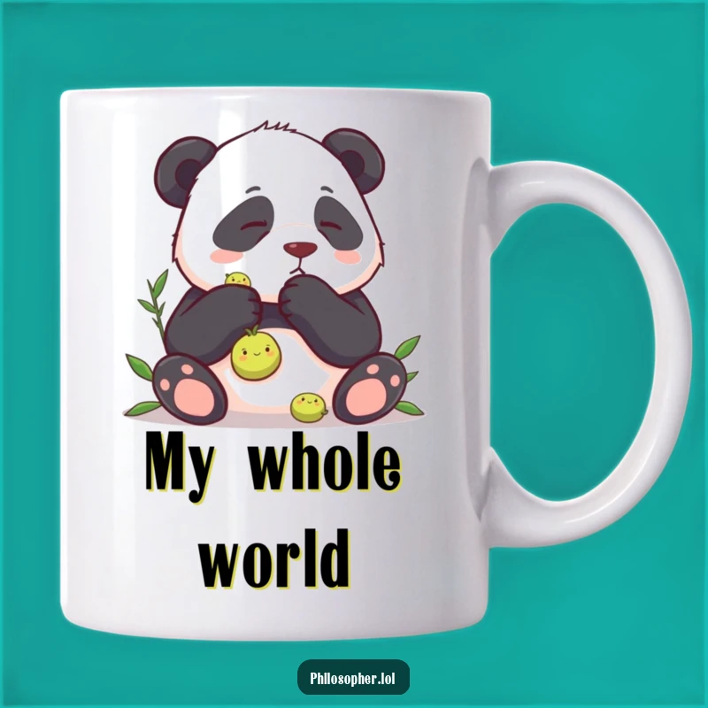 Funny Panda Pea Contemplation Mug: A Hilarious Gift for Foodie Friends