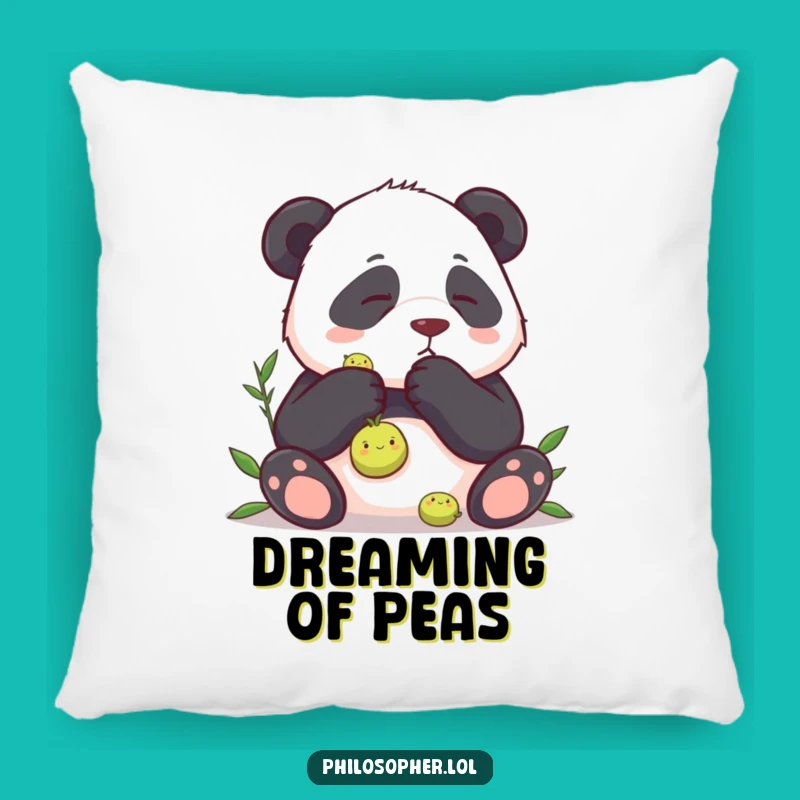 Comfy Funny Panda Pea Pondering Pillow: Nap Time Just Got Hilarious