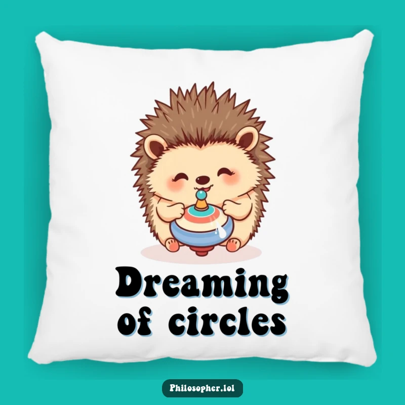 Funny Hedgehog Pillow: Cozy Spin, Happy Comfort, Perfect Gift