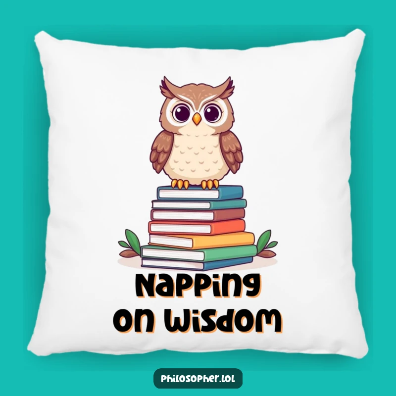 Funny Owl Pillow: Cozy Comfort with a Hilarious Bookish Design