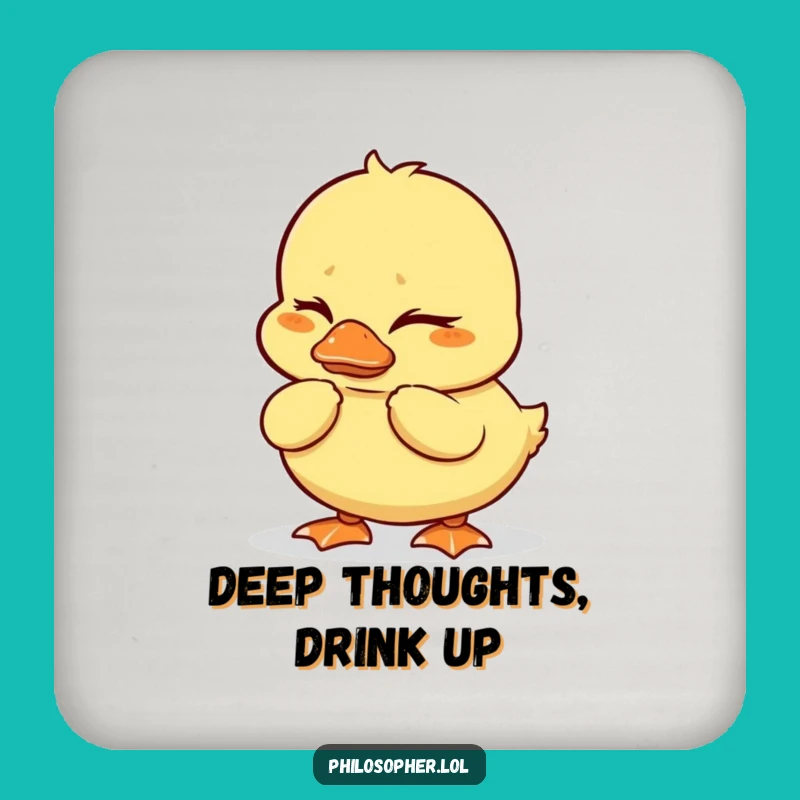 Funny Duckling Coasters: Wobbly Protection, Thoughtful Surfaces