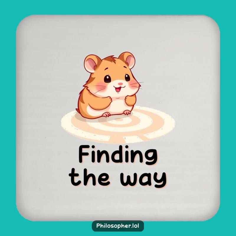 Hamster Labyrinth Coaster: Funny Gift for Thoughtful Tables