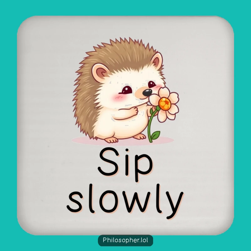 Wobbly Hedgehog Coaster: Funny Gift for Gentle Tables