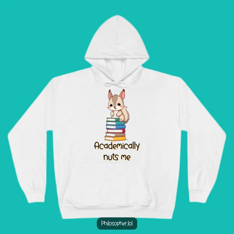 Funny Squirrel Hoodie - Cozy & Hilarious Gift for Book Lovers & Cozy Readers