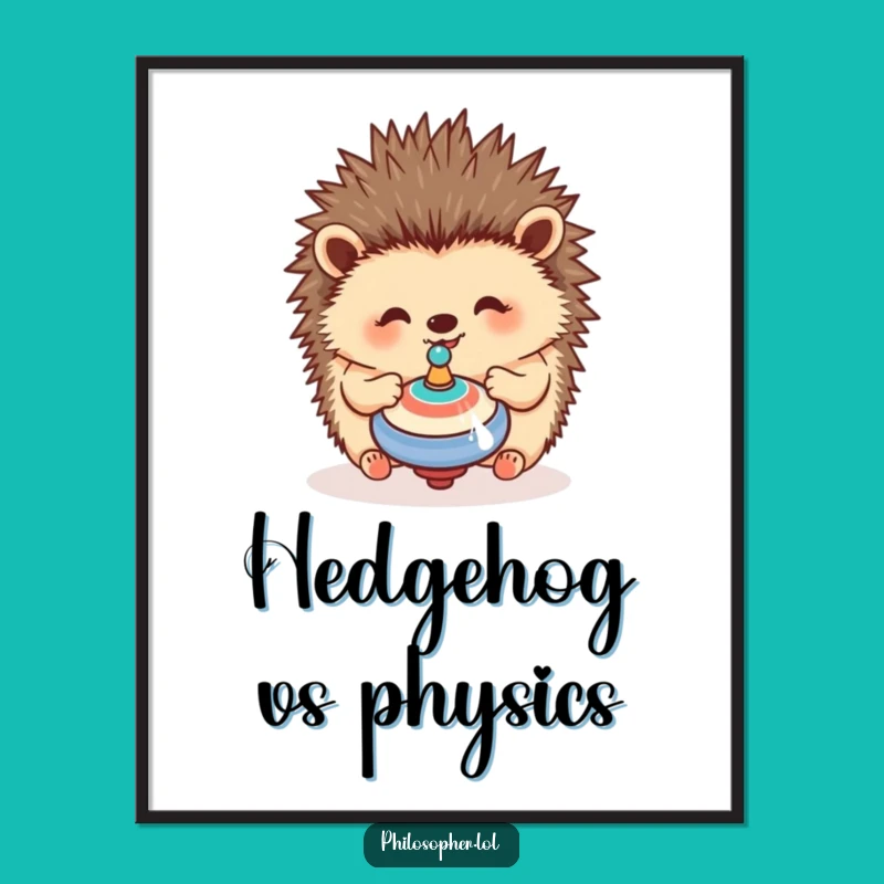 Free Printable Hedgehog Wall Art - Funny Downloadable Decor for Whimsical Spaces