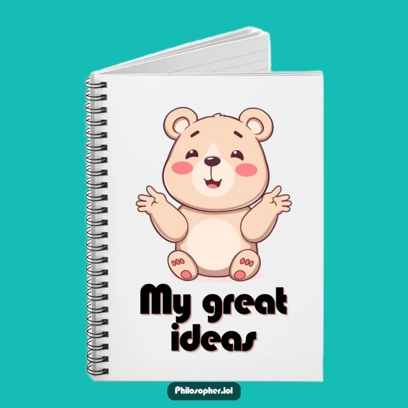 Funny Bear Notebook: Jot Down Your Ideas with This Hilarious Journal