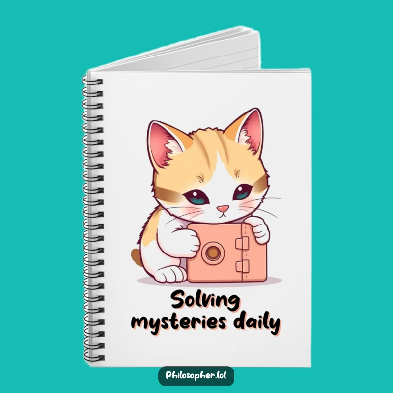 Funny Cat Notebook: Journaling Mysteries, Curious Notes