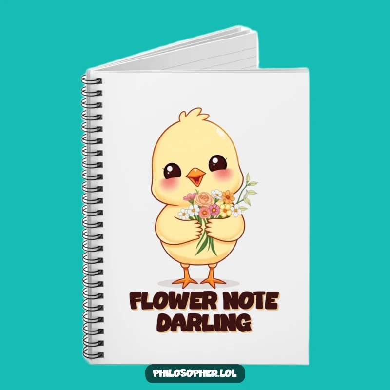 Funny Cheerful Chick Notebook - Journal Your Sweetest Thoughts