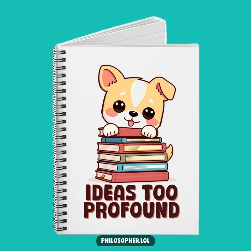 Funny Dog Philosophy Books Notebook: Jot Down Thoughts with Witty Wisdom