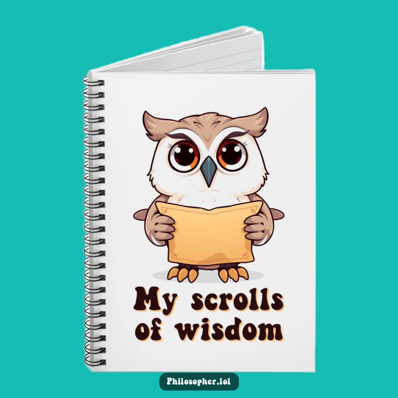 Funny Owl Ancient Scroll Notebook: Record Ancient Secrets