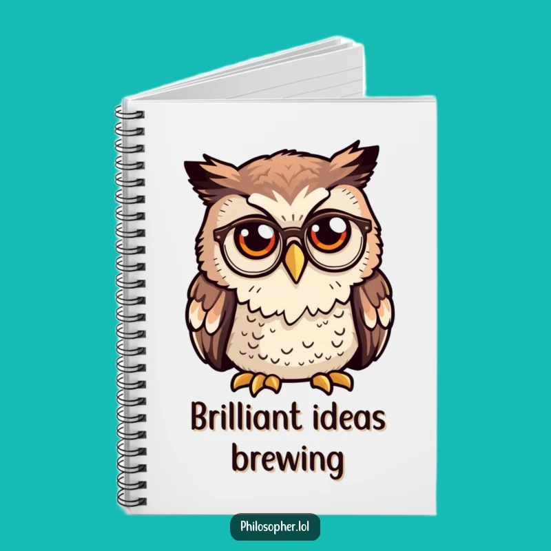 Funny Owl Spectacles Notebook: Journal Your Thoughts with a Wise Owl, Perfect Funny Gift