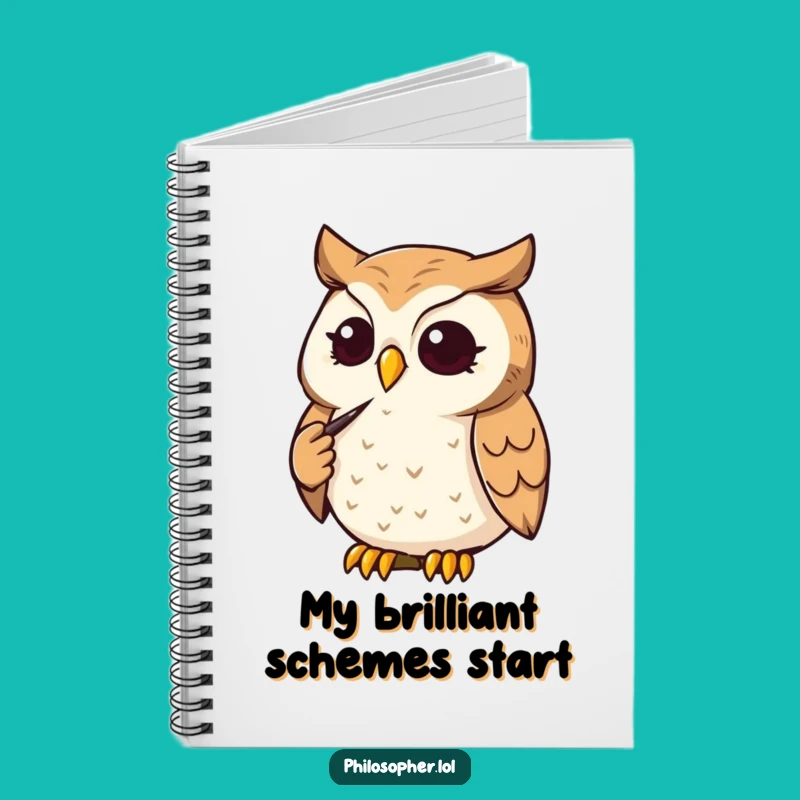 Funny Owl Thinker Notebook: Capture Brilliant Ideas, A Witty & Wise Gift!