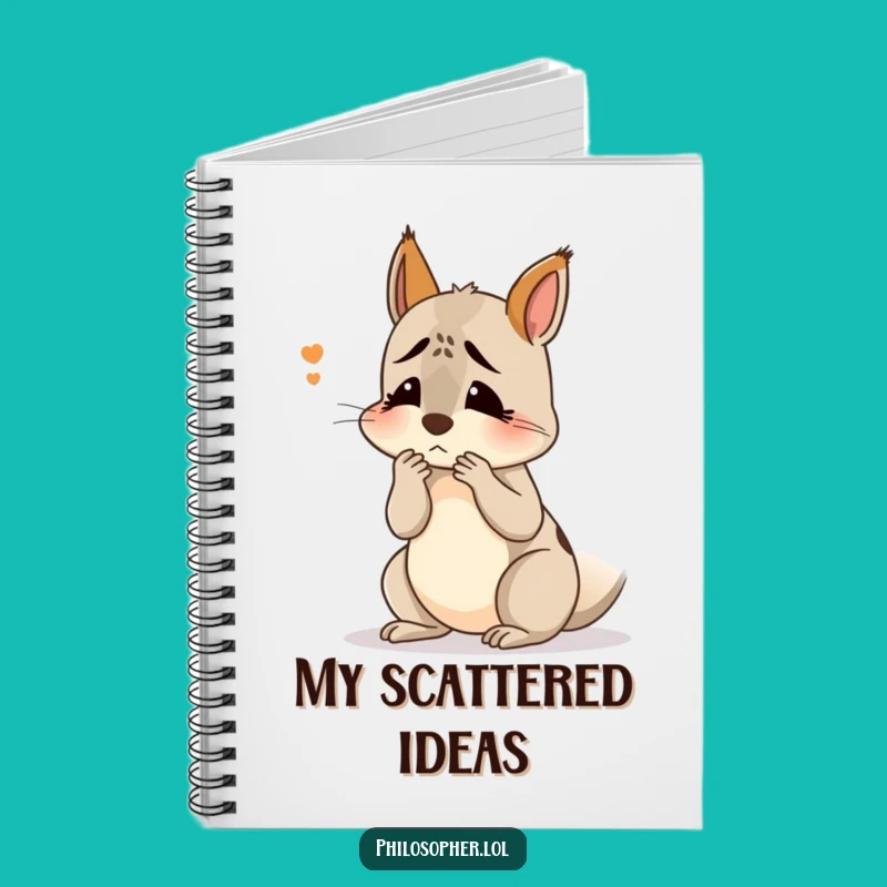 Funny Squirrel Confusion Notebook: Jot Down Your Puzzled Thoughts