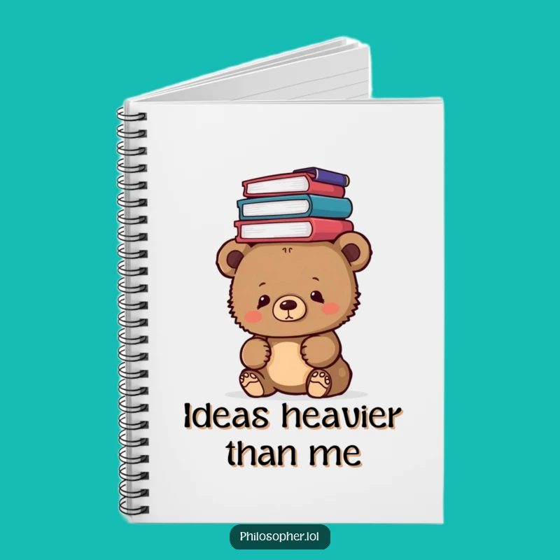 Funny Bear Cub Philosophy Notebook: Jot Down Brilliant Ideas with a Smile, Great Gift