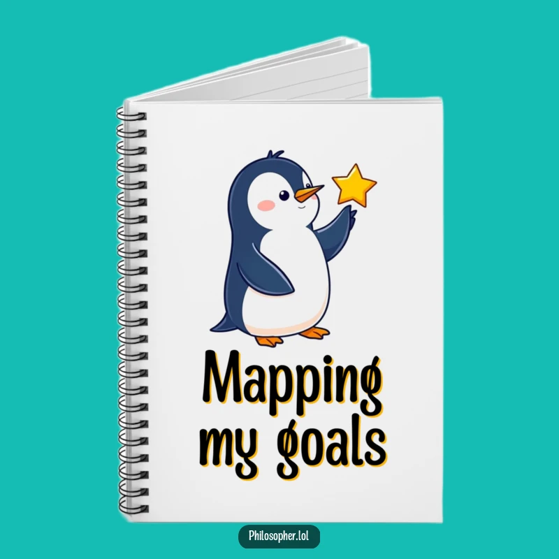 Funny Penguin Notebook: Write Down Your Cosmic Dreams in This Hilarious Journal