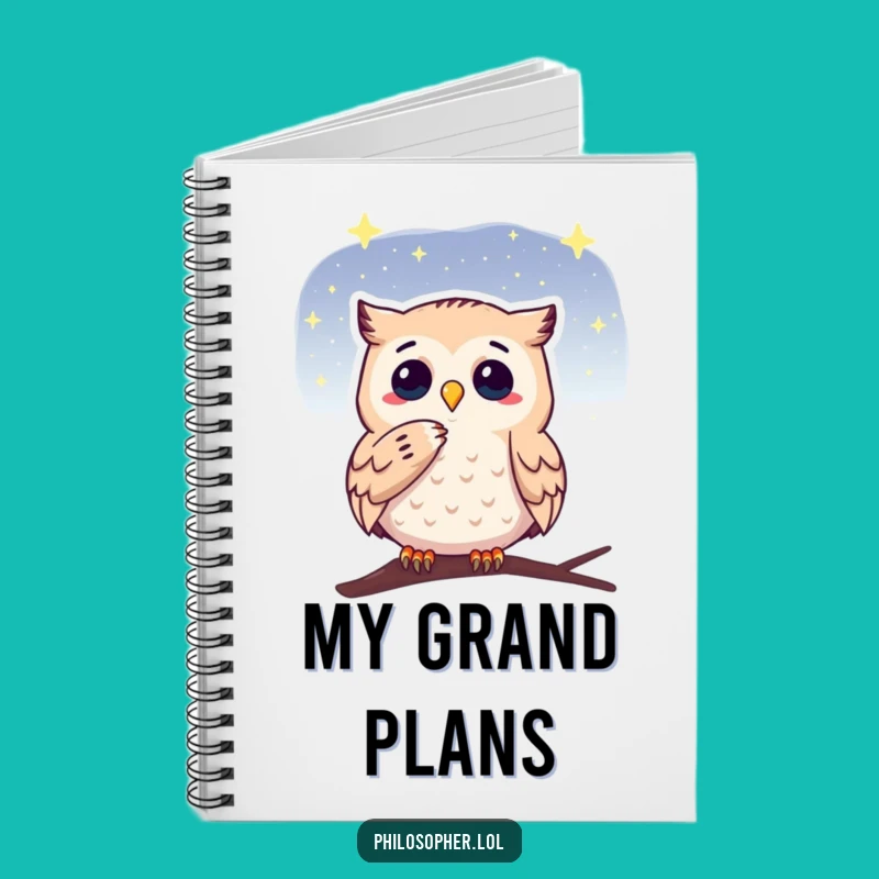 Funny Wisdom Owl Notebook: Stargazing Journal, Perfect Gift