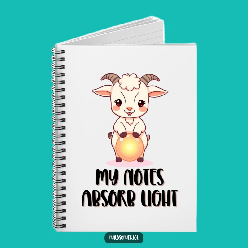 Funny Goat Magic Notebook - Journal Your Wonders, Perfect Gift!