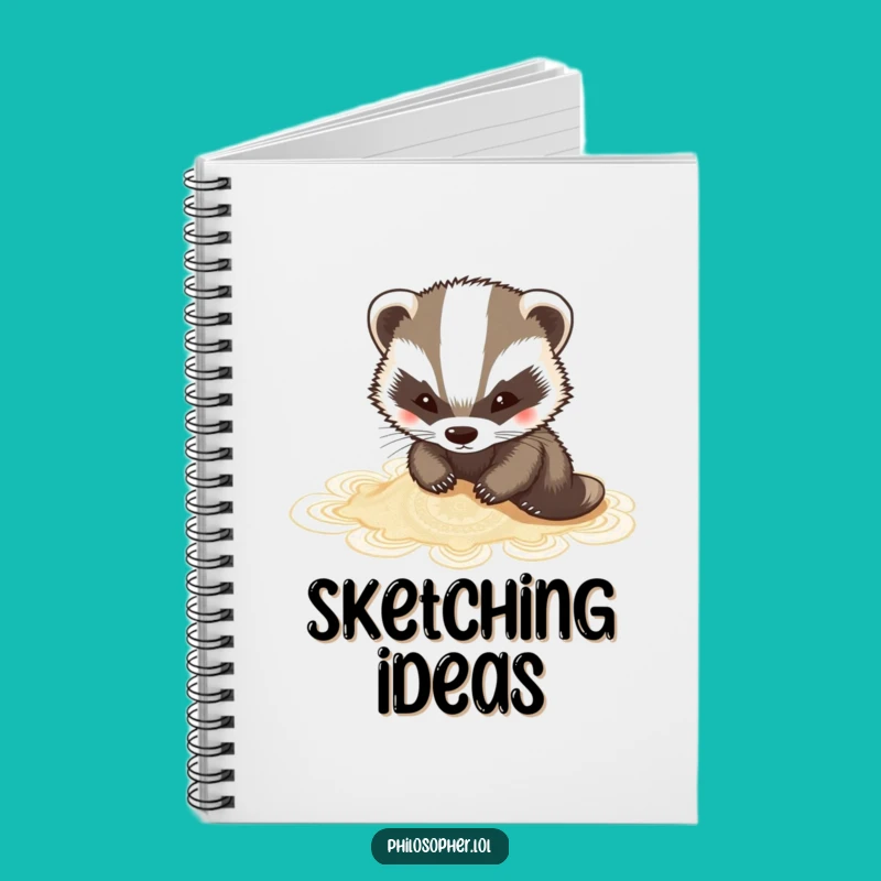 Funny Badger Notebook: Sketch Your Ideas in This Hilarious Journal