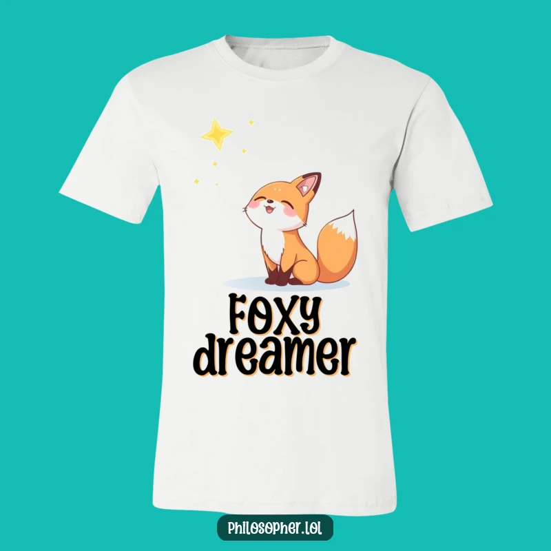 Funny Fox Starry Night T-Shirt: Chase Dreams as a Funny Gift