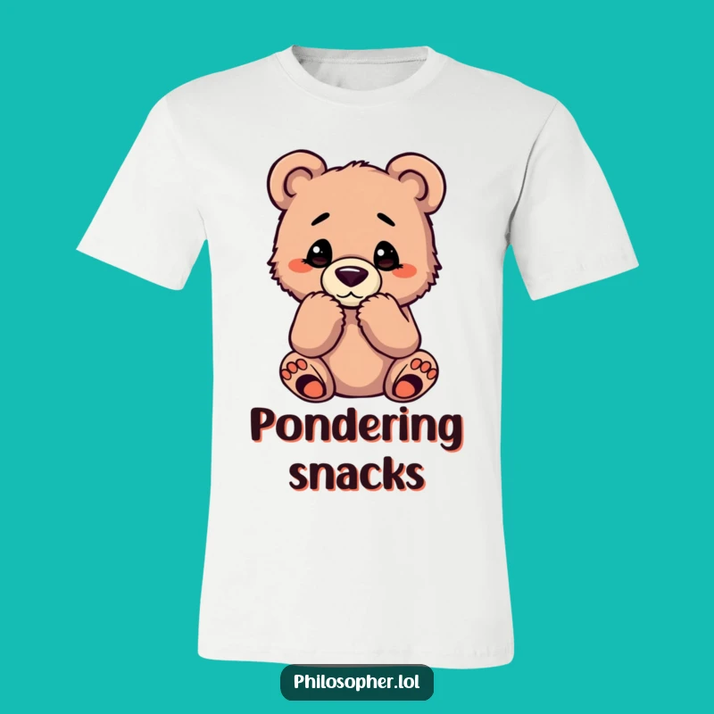 Funny Bear Cub T-Shirt: Wear Your Deep Thoughts with This Hilarious Casual Tee