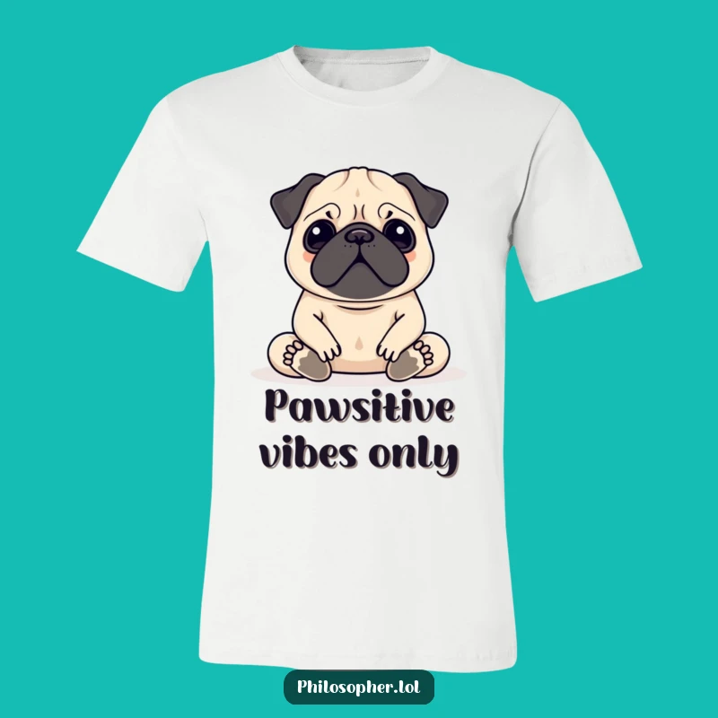 Funny Pug Meditation T-Shirt: Serene Aum Pug Tee for Yoga Enthusiasts