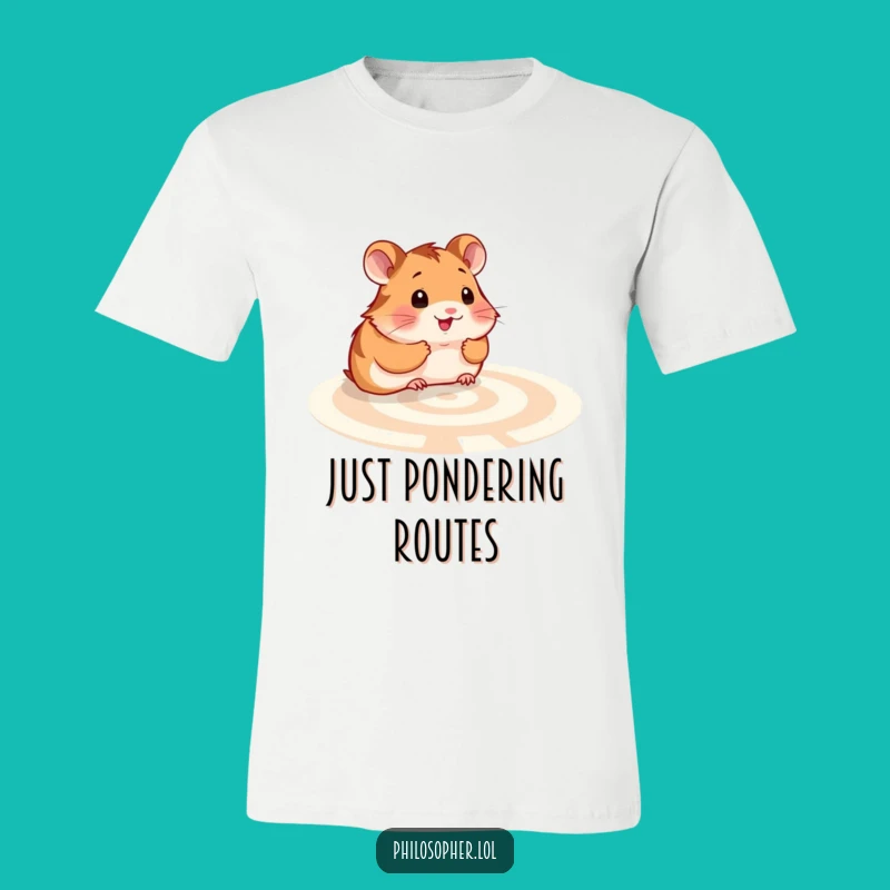 Funny Hamster Labyrinth Tee: Wear Your Contemplative Style