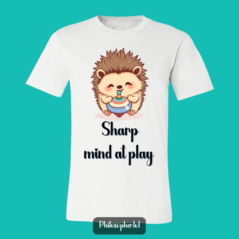 Funny Hedgehog T-Shirt: Spinning Fun, Happy Vibes, Hilarious Tee