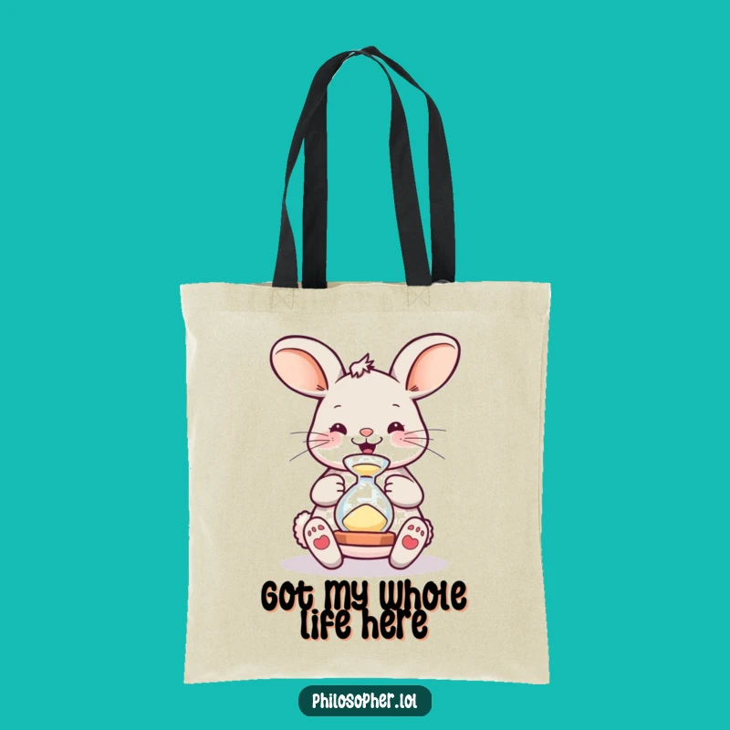 Funny Bouncing Bunny Hourglass Tote Bag - Carry Your Fun Everywhere!